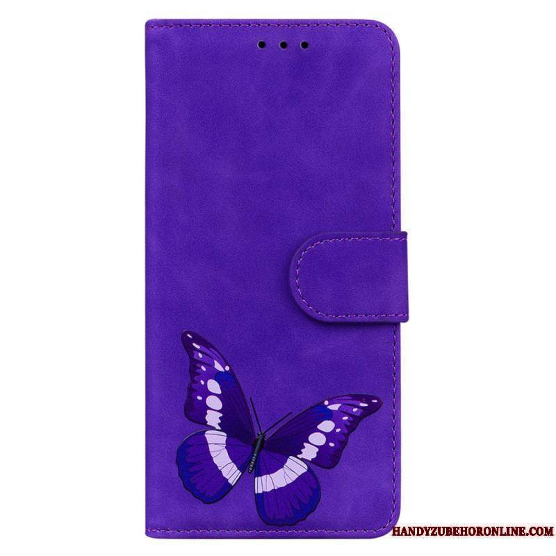 Housse iPhone 15 Plus Simili Cuir Papillon