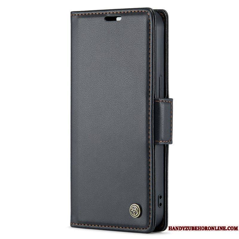 Housse iPhone 15 Plus Style Cuir CASEME