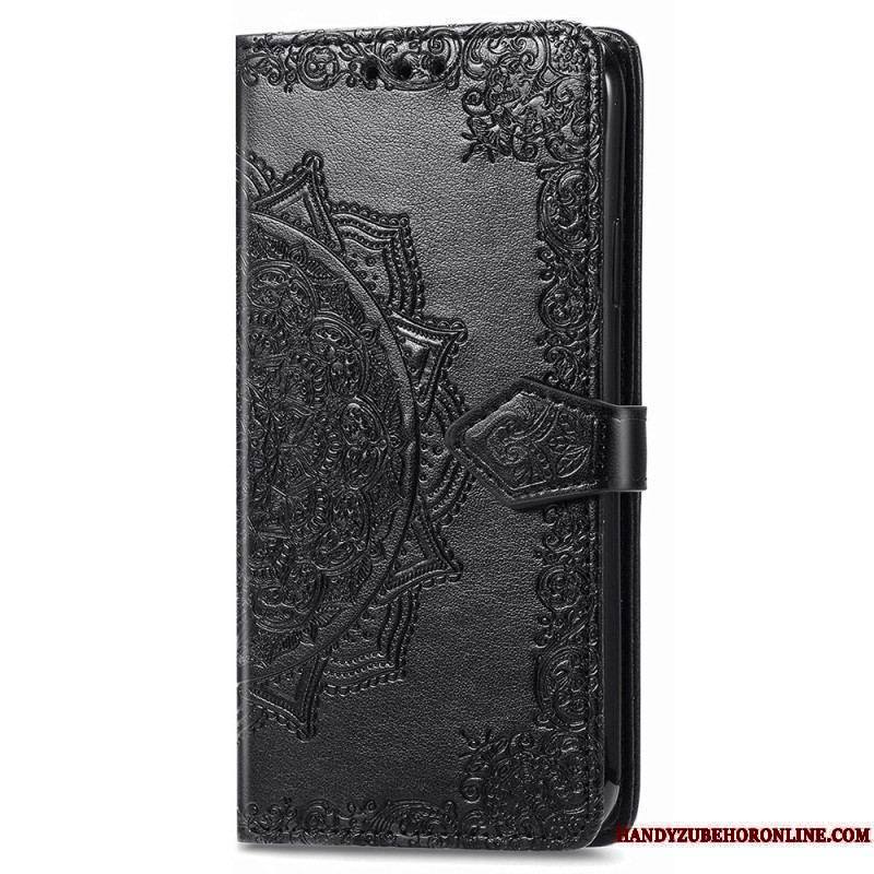 Housse iPhone 15 Pro Max Mandala Baroque à Lanière