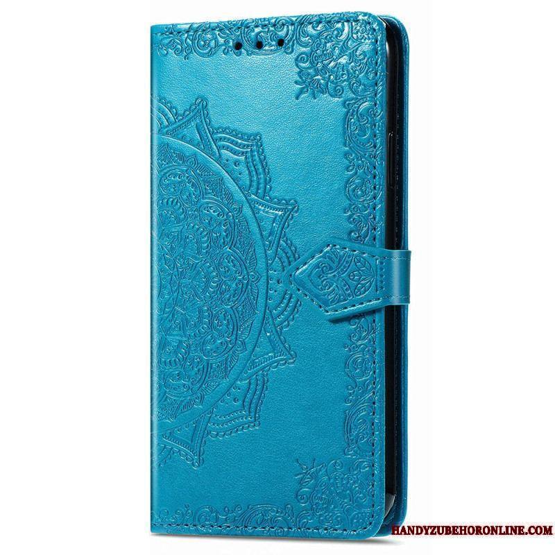 Housse iPhone 15 Pro Max Mandala Baroque à Lanière