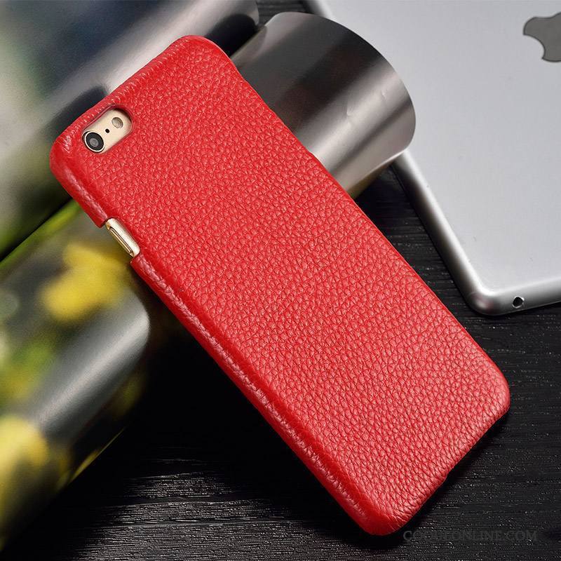 Htc 10 Coque Étui Difficile Cuir Véritable De Téléphone Protection Rouge