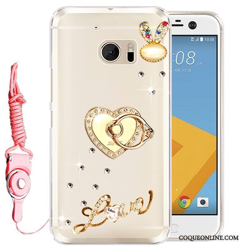 Htc 10 Coque Étui Téléphone Portable Protection De Téléphone Rose Strass