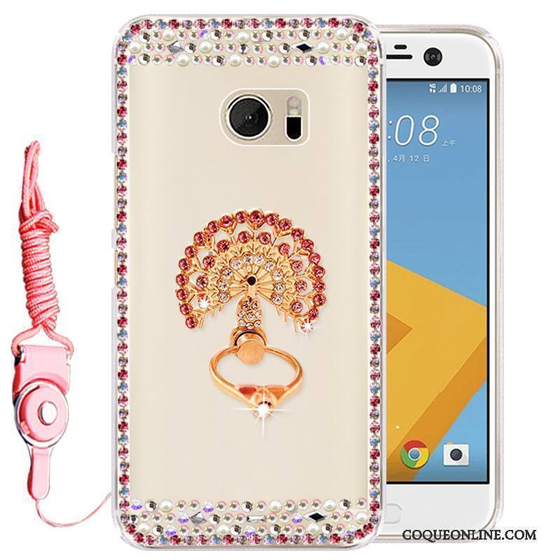 Htc 10 Coque Étui Téléphone Portable Protection De Téléphone Rose Strass