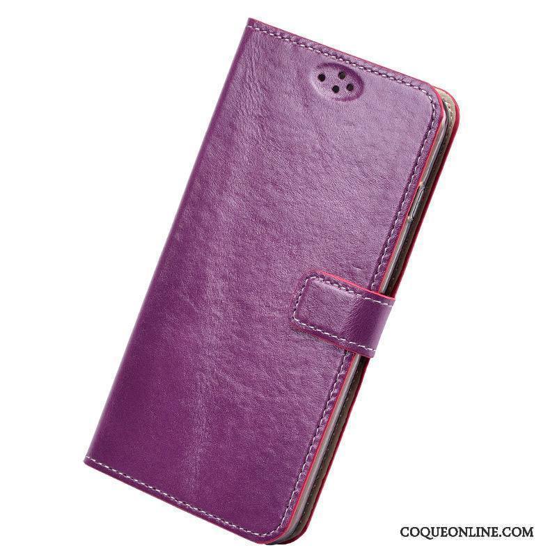 Htc 10 Cuir Véritable Incassable Protection Silicone Étui En Cuir Coque De Téléphone Violet