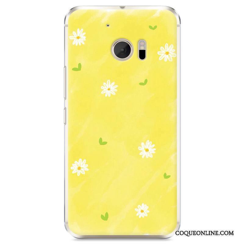 Htc 10 Jaune Dessin Animé Coque Très Mince De Téléphone Protection Étui