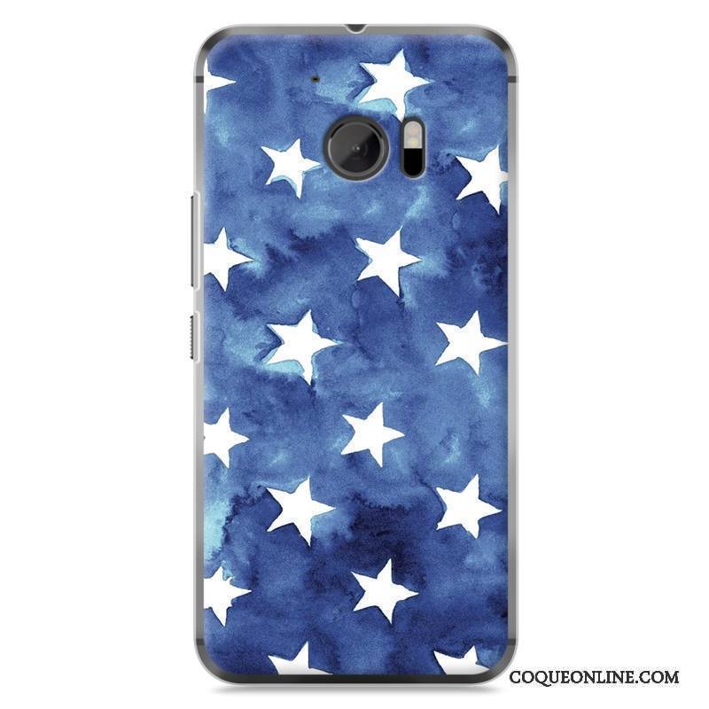 Htc 10 Protection Téléphone Portable Incassable Peinture Coque De Téléphone Bleu Difficile