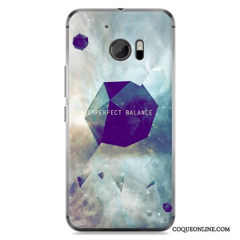 Htc 10 Protection Téléphone Portable Incassable Peinture Coque De Téléphone Bleu Difficile