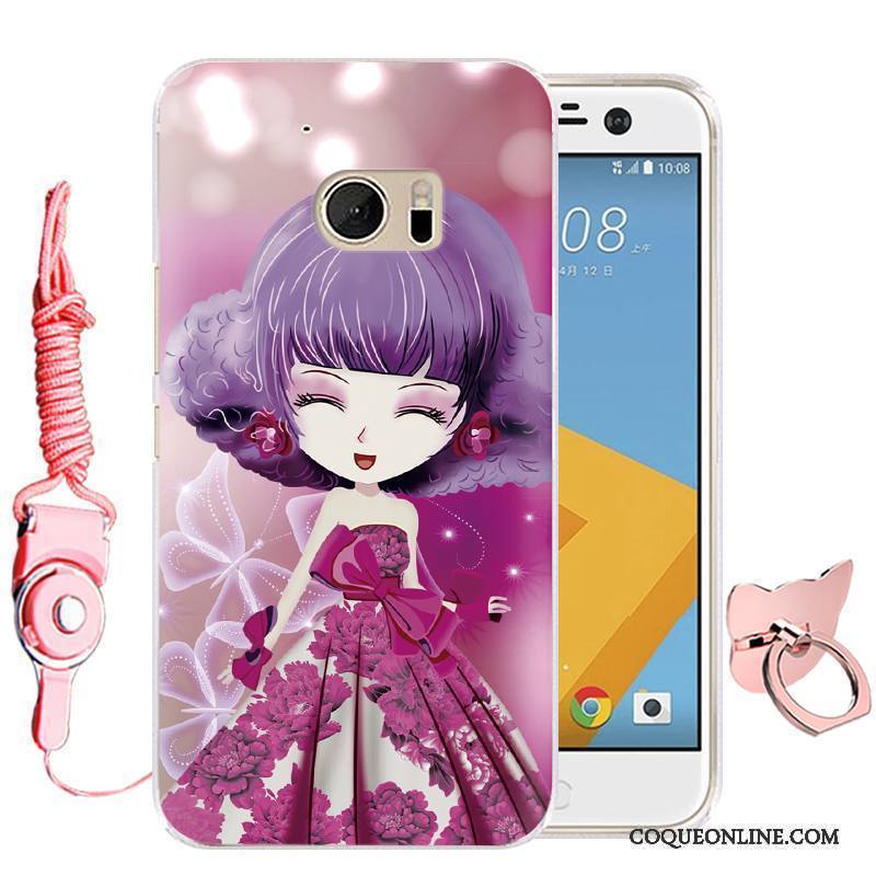 Htc 10 Violet Dessin Animé Silicone Étui Téléphone Portable Protection Coque De Téléphone