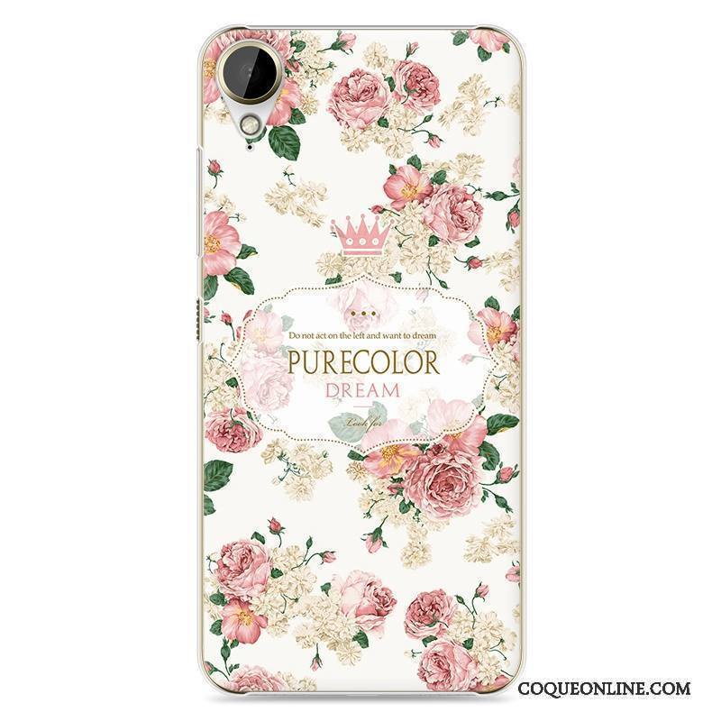 Htc Desire 10 Lifestyle Peinture Coque Dessin Animé Protection Difficile De Téléphone Rose