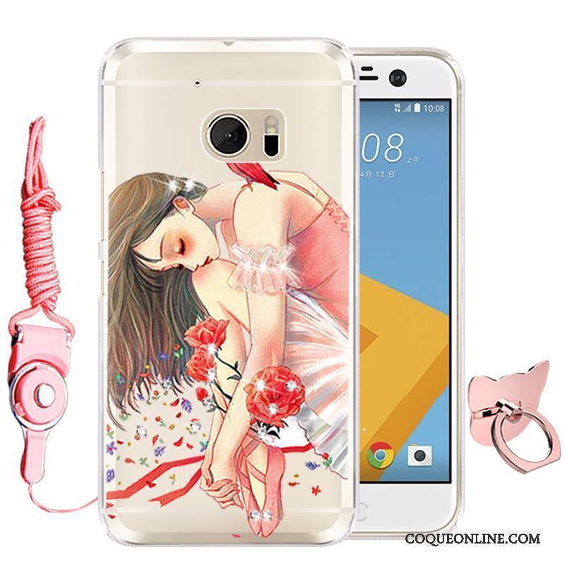 Htc Desire 10 Lifestyle Silicone Étui Téléphone Portable Rouge Dessin Animé Coque De Téléphone