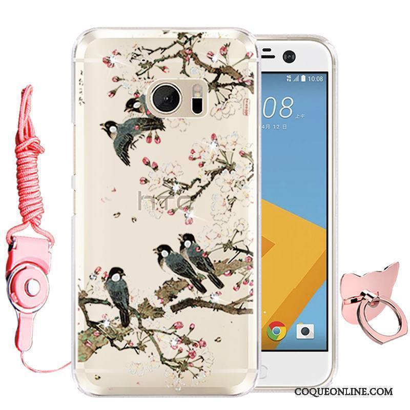 Htc Desire 10 Lifestyle Silicone Étui Téléphone Portable Rouge Dessin Animé Coque De Téléphone