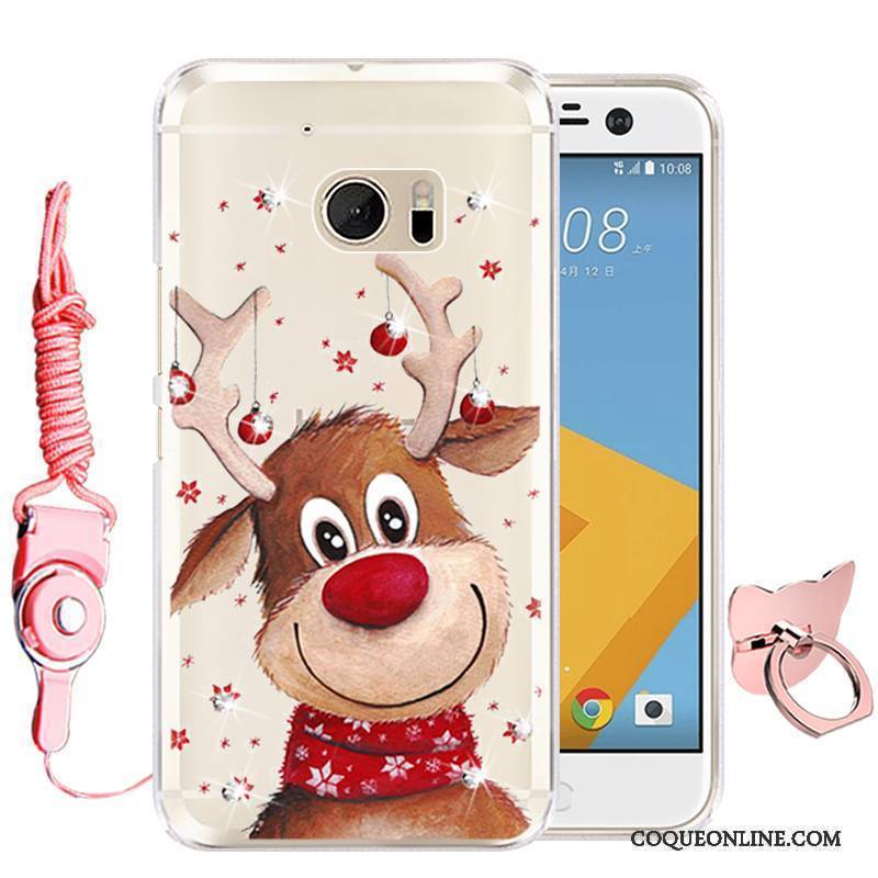 Htc Desire 10 Lifestyle Silicone Étui Téléphone Portable Rouge Dessin Animé Coque De Téléphone