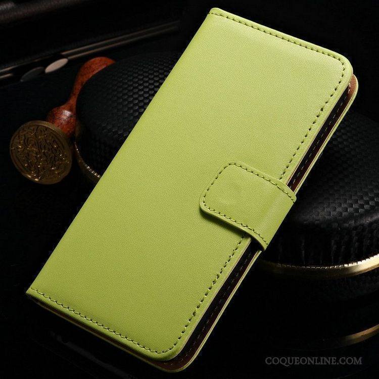 Htc Desire 10 Lifestyle Vert Protection Cuir Véritable Téléphone Portable Coque De Téléphone Étui En Cuir Clamshell