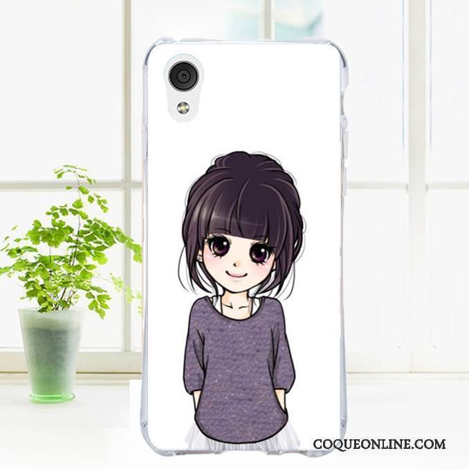 Htc Desire 530 Fluide Doux Charmant Coque Rose De Téléphone Dessin Animé Transparent