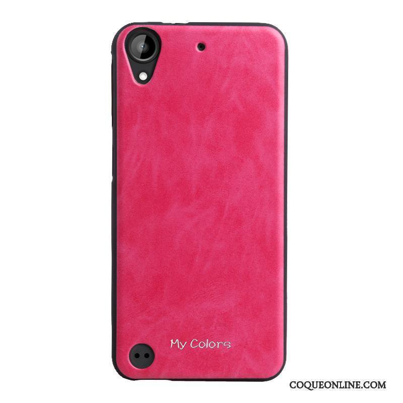 Htc Desire 530 Rouge Coque De Téléphone Business Étui Similicuir Fluide Doux Protection