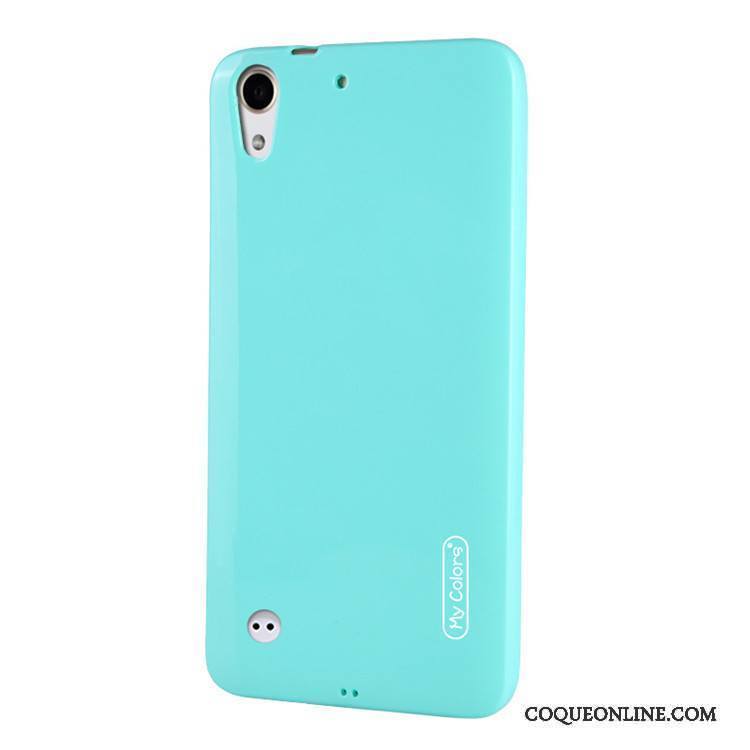 Htc Desire 530 Silicone Tout Compris Coque De Téléphone Couleur Unie Incassable Bleu Clair Protection