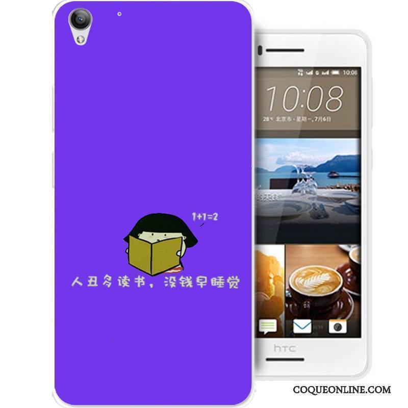 Htc Desire 728 Coque De Téléphone Incassable Fluide Doux Bleu Silicone Protection