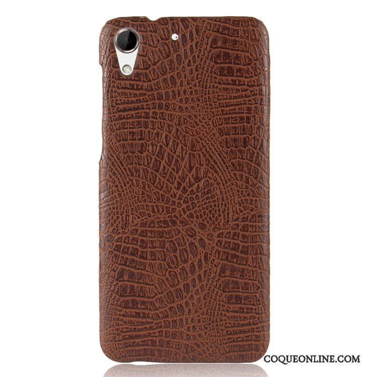 Htc Desire 728 Coque De Téléphone Étui Protection Difficile Crocodile Modèle Vintage