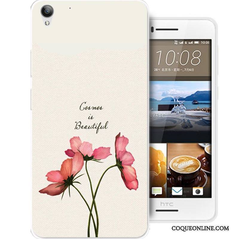 Htc Desire 728 Incassable Étui Fluide Doux Coque De Téléphone Silicone Tout Compris Rose