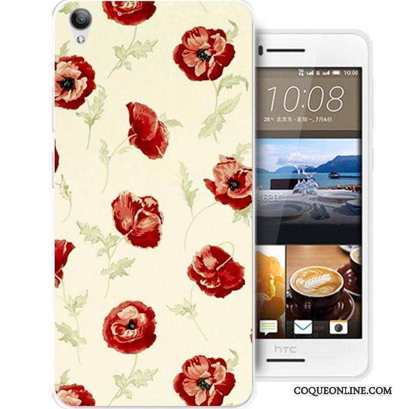 Htc Desire 728 Incassable Étui Fluide Doux Coque De Téléphone Silicone Tout Compris Rose