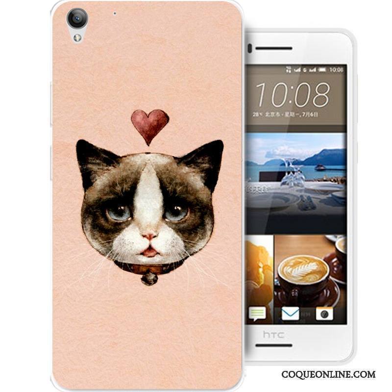 Htc Desire 728 Incassable Étui Fluide Doux Coque De Téléphone Silicone Tout Compris Rose