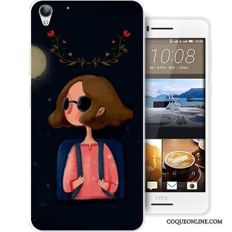 Htc Desire 728 Incassable Étui Fluide Doux Coque De Téléphone Silicone Tout Compris Rose