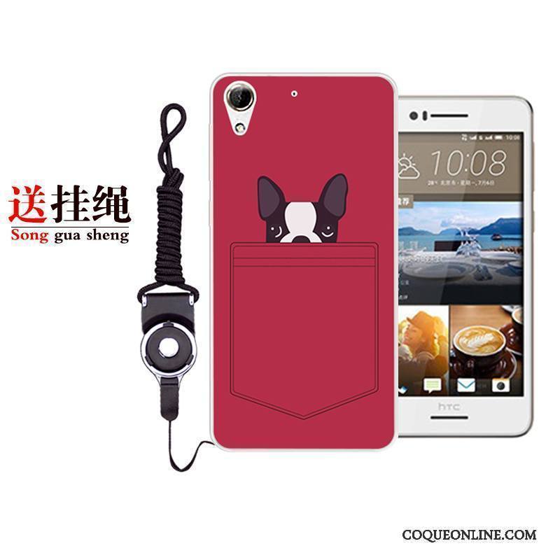 Htc Desire 728 Personnalité Dessin Animé Incassable Coque De Téléphone Rouge Étui Tout Compris