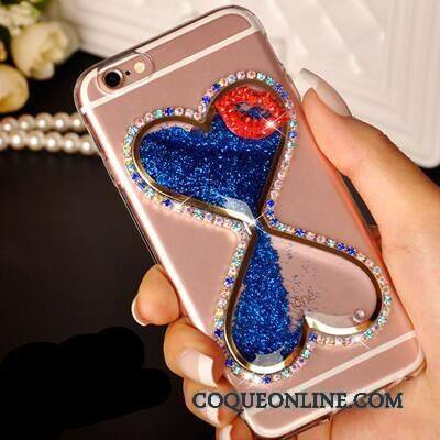 Htc Desire 728 Quicksand Strass Tendance Protection Coque De Téléphone Étui Bleu