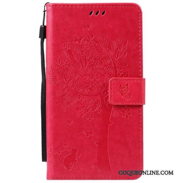 Htc Desire 825 Coque De Téléphone Étui En Cuir Téléphone Portable Clamshell Rose Dessin Animé Incassable