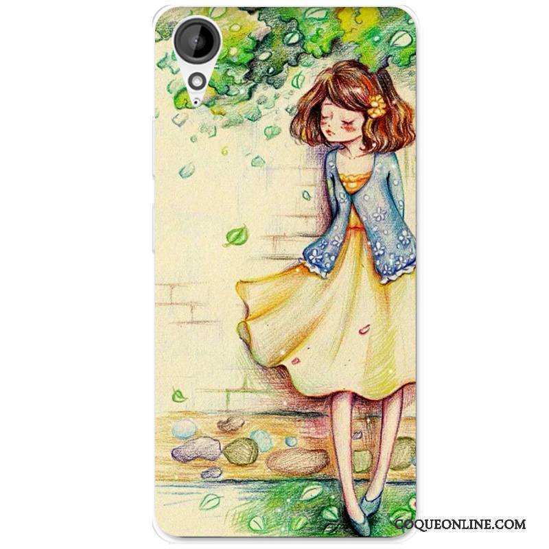 Htc Desire 825 Coque Multicolore Protection Silicone Étui Dessin Animé Fluide Doux Tout Compris