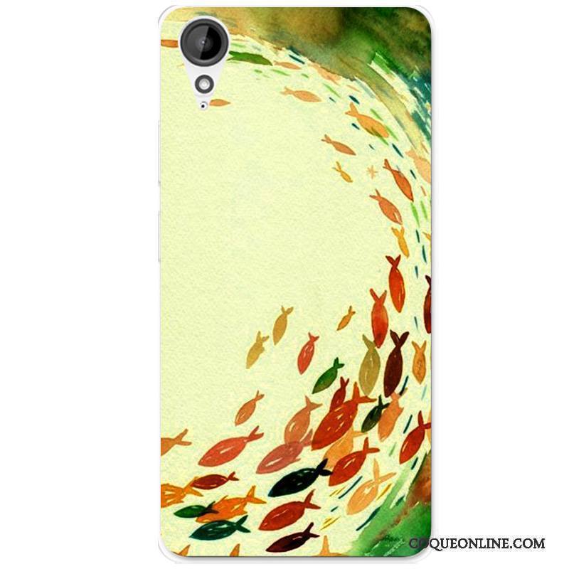 Htc Desire 825 Coque Multicolore Protection Silicone Étui Dessin Animé Fluide Doux Tout Compris