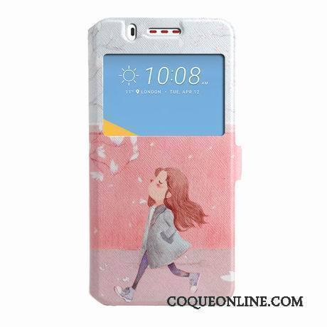 Htc Desire 825 Coque Support Étui Tendance Violet Peinture Étui En Cuir Windows