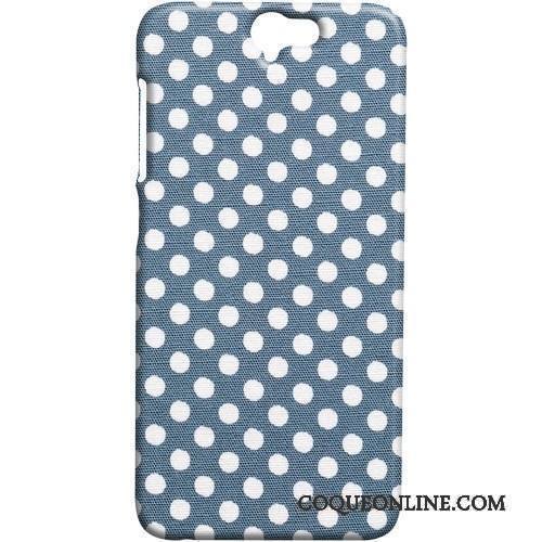 Htc One A9 Bleu Clair Papillon Coque Étui Téléphone Portable Délavé En Daim De Téléphone