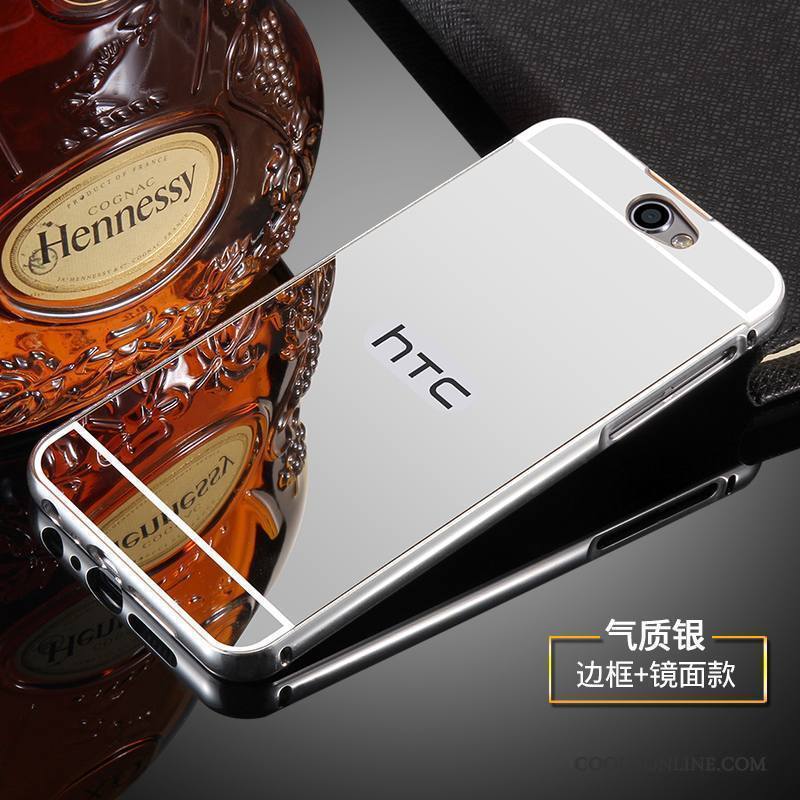 Htc One A9 Protection Border Couvercle Arrière Étui Coque De Téléphone Or Rose