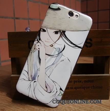 Htc One A9 Téléphone Portable Rose Coque Peinture Étui De Téléphone Tendance