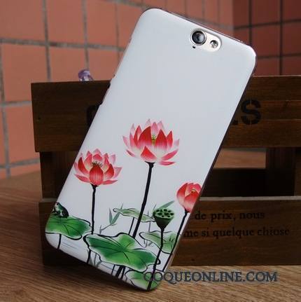 Htc One A9 Téléphone Portable Rose Coque Peinture Étui De Téléphone Tendance