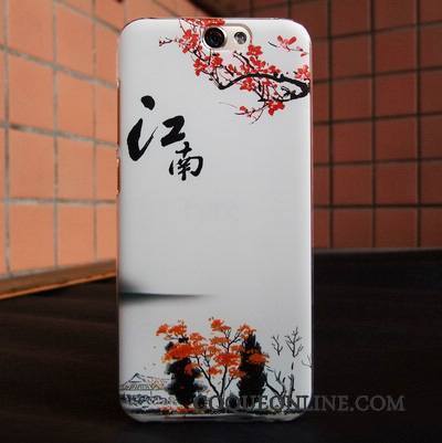 Htc One A9 Téléphone Portable Rose Coque Peinture Étui De Téléphone Tendance