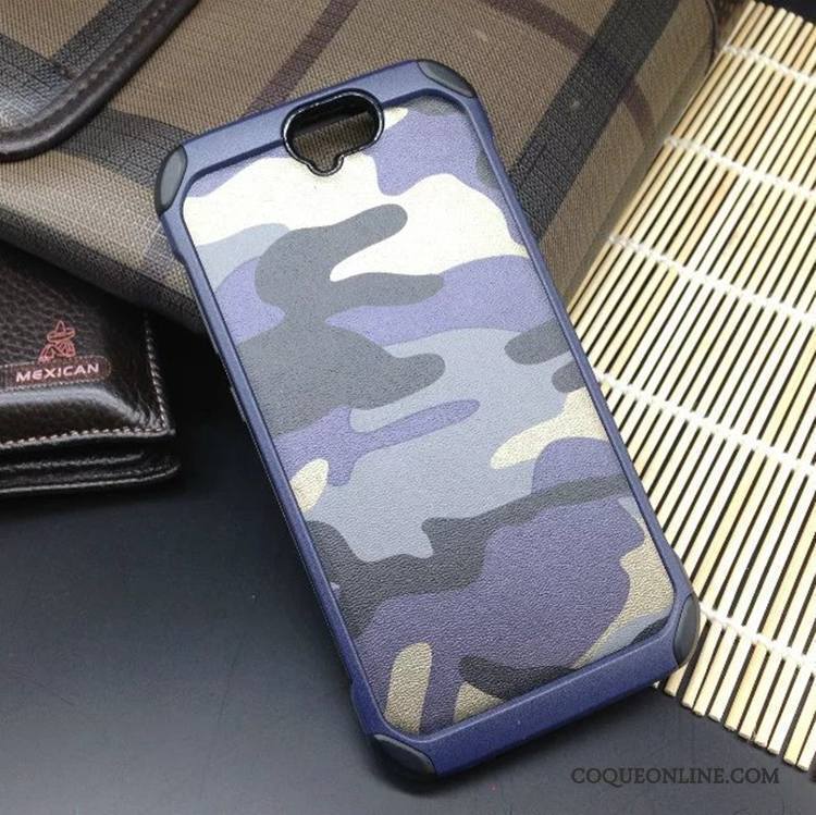 Htc One A9 Vert Camouflage Tendance Silicone Coque Incassable De Téléphone