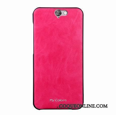 Htc One A9 Étui Coque De Téléphone Fluide Doux Téléphone Portable Protection Très Mince Rouge