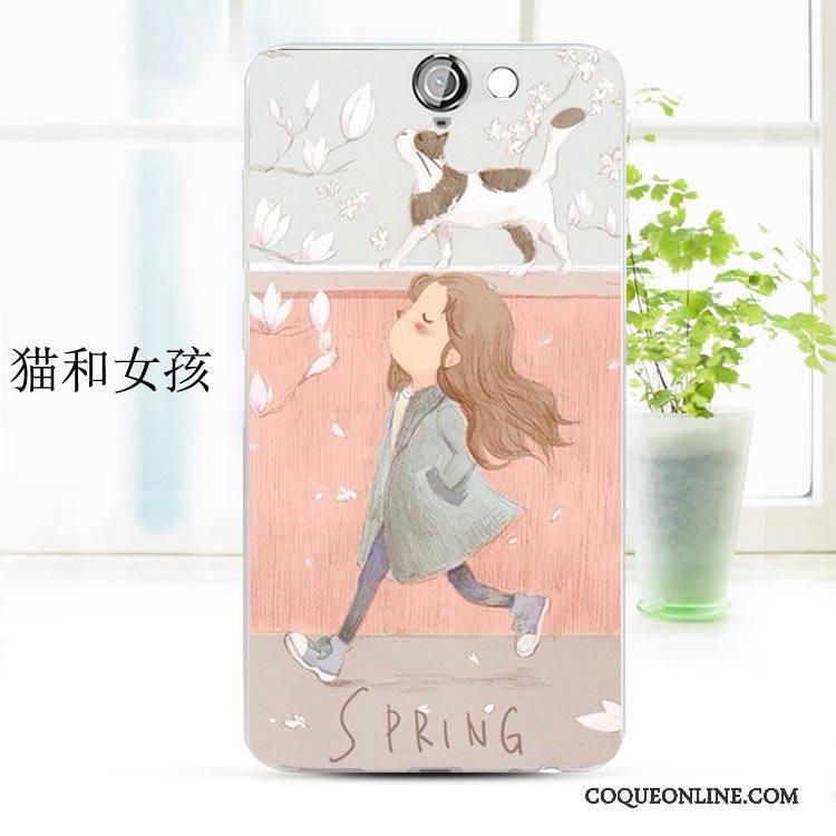 Htc One A9 Étui Coque De Téléphone Protection Téléphone Portable Silicone Multicolore Fluide Doux