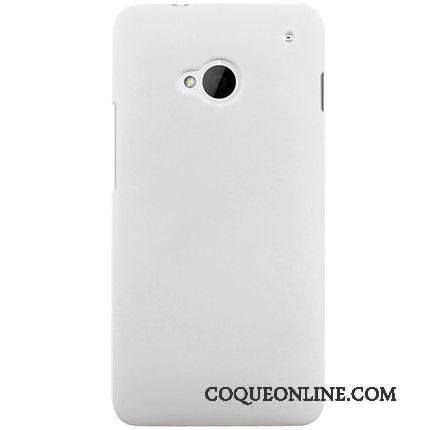 Htc One M7 Couleur Coque De Téléphone Jaune Délavé En Daim Difficile