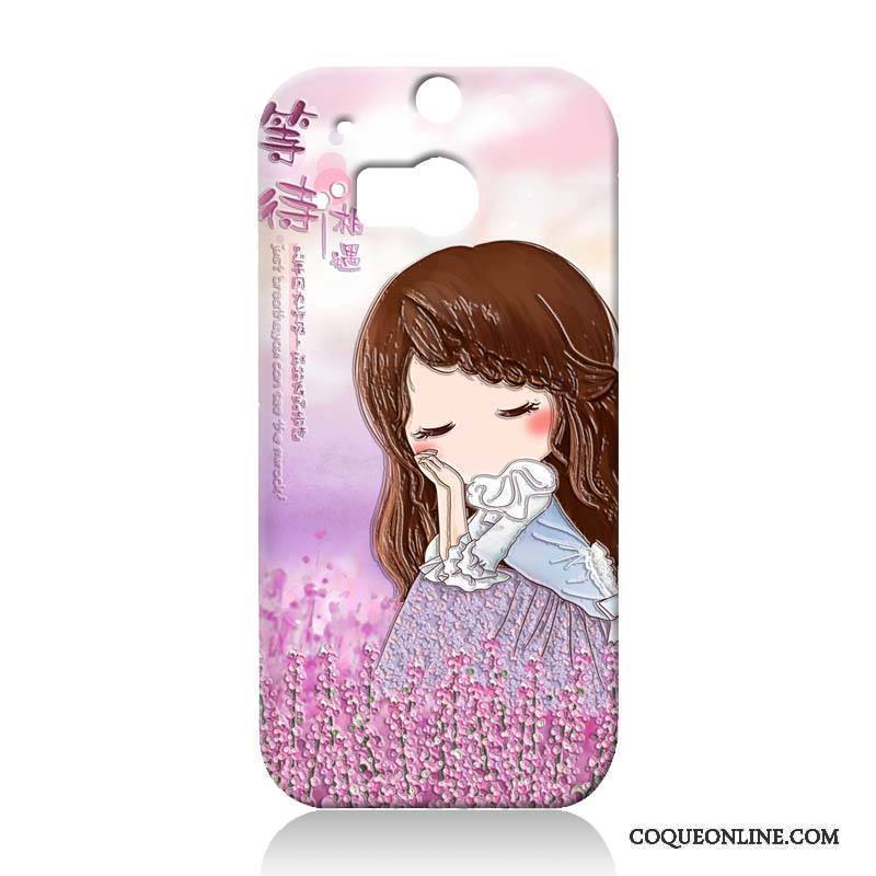 Htc One M8 Coque De Téléphone Dessin Animé Étui Incassable Bleu Difficile Tendance