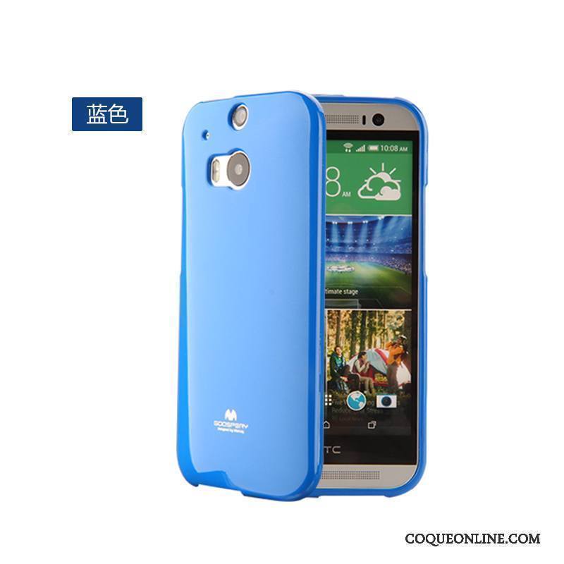 Htc One M8 Coque Jaune Tout Compris Protection Fluide Doux Étui Tendance Très Mince