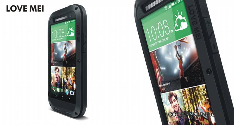 Htc One M8 Protection Trois Défenses Incassable Coque Étui Téléphone Portable Délavé En Daim