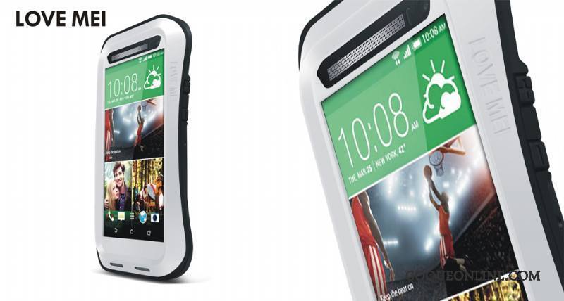 Htc One M8 Protection Trois Défenses Incassable Coque Étui Téléphone Portable Délavé En Daim