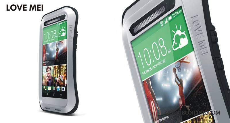 Htc One M8 Protection Trois Défenses Incassable Coque Étui Téléphone Portable Délavé En Daim