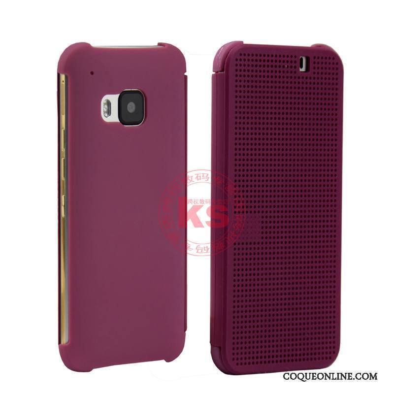 Htc One M9 Coque Dormance Violet Téléphone Portable Tendance Protection Étui Housse