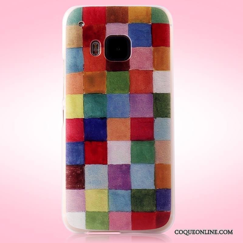 Htc One M9 Protection Peinture Multicolore Téléphone Portable Tendance Coque De Téléphone Étui