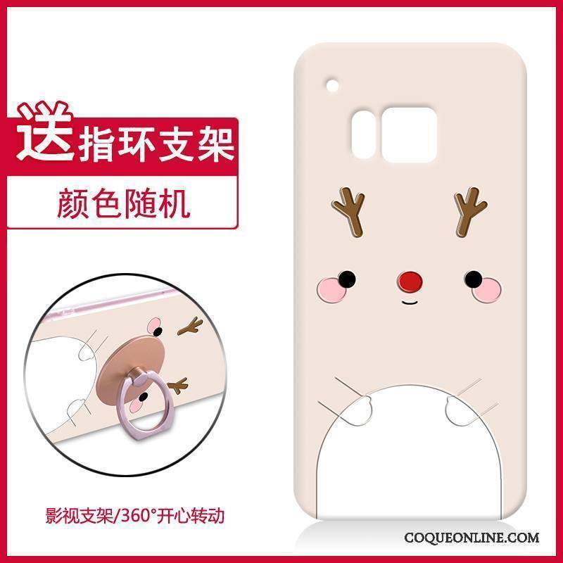 Htc One M9 Tout Compris Dessin Animé Support Fluide Doux Coque Protection Étui