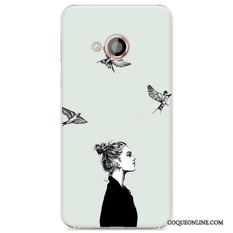 Htc U Play Coque Amoureux Protection Incassable Peinture Dessin Animé Difficile Étui